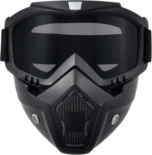 Miniatura 8 de Máscara facial de motocicleta de cara completa, gafas de bicicleta de tierra motocross, ATV, todoterreno, gafas de conducción y carreras