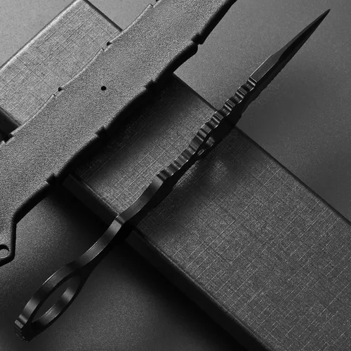 Miniatura 8 de Gtkii GTK397 Cuchillo fijo Cool con hoja de acero D2, mango de acero inoxidable, cuchillo herramienta EDC para camping, aventura al aire libre