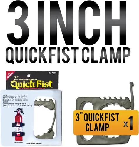 Miniatura 2 de Quick Fist 3" abrazadera para herramientas y equipos de montaje de 2-3/4" a 3-1/4" de diámetro.
