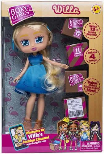 Miniatura 2 de Boxy Girls Jay at Play Rubia con vestido azul