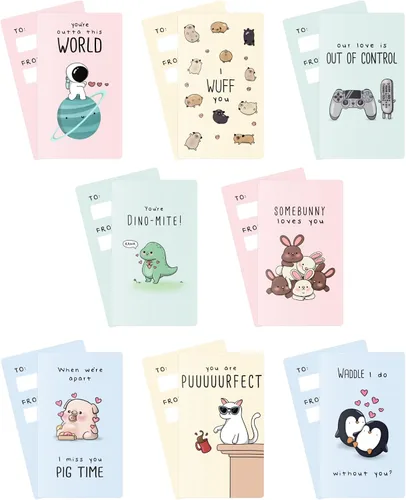 Miniatura 9 de Tarjetas de regalo para cumpleaños, aniversario, Pascua, divertidas mini loncheras de juego de palabras, recuerdos de fiesta, lindas pequeñas