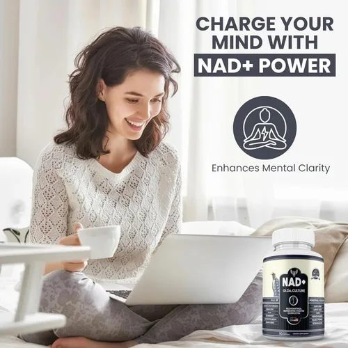 Miniatura 4 de Suplemento NAD+ 18 en 1 con resveratrol berberina quercetina fisetina ácido lipoico curcumina Vitamina D3 K2 para energía celular Apoyo