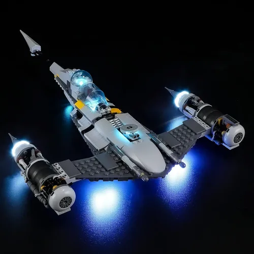 Miniatura 3 de YEABRICKS Kit de luz LED para Lego - Modelo de bloques de construcción N-1 Starfighter de Star Wars The Mandalorian, juego de luces LED compatible