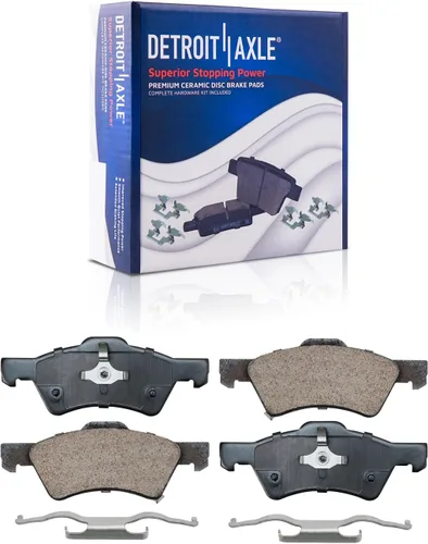 Miniatura 37 de Detroit Axle - Pastillas de Freno Delantero para Mercedes- Benz C230 C250 C300 SLK250, Pastillas de Freno Cerámica w/Reemplazo de Hardware