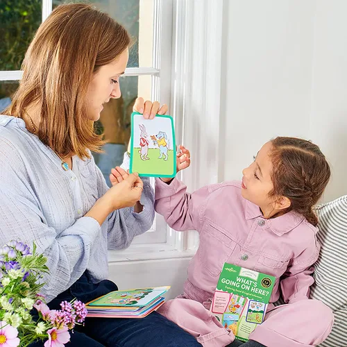 Miniatura 4 de eeBoo: ¿Qué está pasando aquí? Tarjetas de conversación, desarrolla la empatía a través de ilustraciones amistosas de situaciones sociales