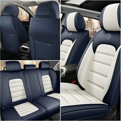 Miniatura 2 de Fundas de asiento de auto para Buick Encore GX 2020-2023, impermeables, suaves, transpirables, de piel sintética, con bolsillos de almacenamiento
