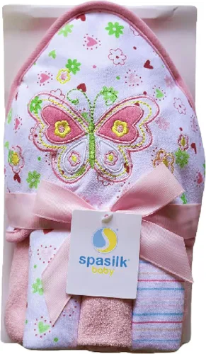 Miniatura 10 de Spasilk Toalla de baño con capucha para bebé con 3 paños de baño, artículos esenciales de baño para bebé, talla única, ballena azul (paquete de 3)
