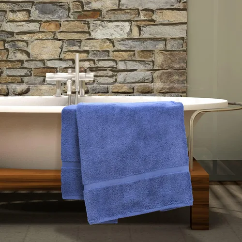 Miniatura 4 de Luxury Hotel & Spa Collection - Toalla ecológica de 100% algodón turco de 27 x 54 pulgadas (27 x 54 onzas), de secado rápido, para baño, borde