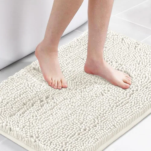 Miniatura 10 de H.VERSAILTEX Alfombra de Baño Alfombra de Baño Alfombras de Baño para Baño Antideslizante Alfombras de Baño Extra Gruesa de Chenilla Alfombra 17" x
