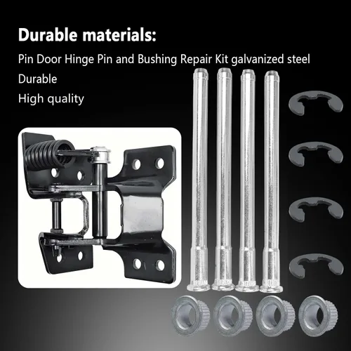 Miniatura 5 de Kit de reparación de pasador de bisagra de puerta y buje compatible con Chevy GMC 1500 2500 3500 C1500 C2500 C3500 K1500 K2500 K2500 Tahoe Suburban