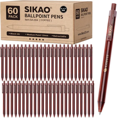 Miniatura 8 de Bolígrafos de Gel Negro a Granel, Juego de 60 Bolígrafos de Gel Negro Retráctiles, Punta Fina de 0.7mm, Escritura Suave y Sin Manchas para Oficina