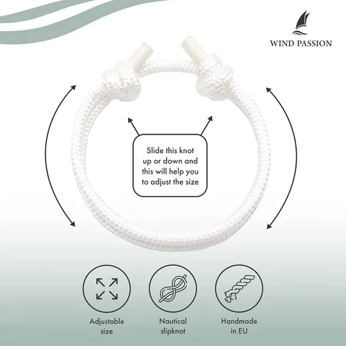 Miniatura 15 de Wind Passion Pulsera para hombre con cuerda mono con estilo náutico trenzado