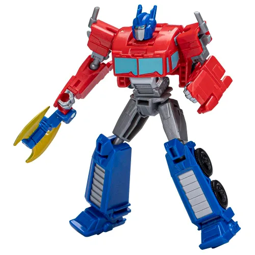 Transformers Toys EarthSpark Warrior Class Optimus Prime figura de acción, 5 pulgadas, juguetes robot para niños a partir de 6 años