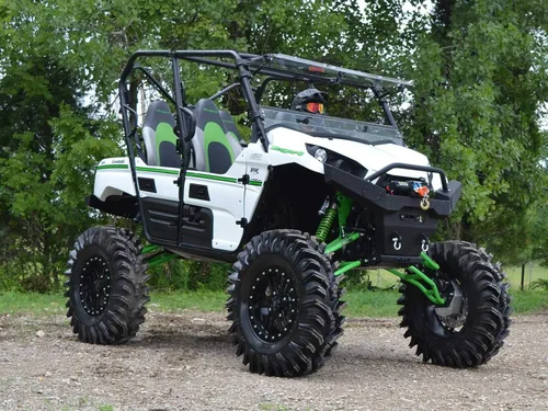 Miniatura 2 de SuperATV Kit de elevación resistente de 6 pulgadas para Kawasaki Teryx 4/800 (2016+) - Verde - Kit completo con ejes Rhino 2.0, barras
