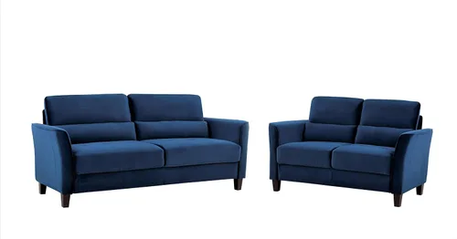 Miniatura 16 de Container Furniture Direct Stoughton - Sofá biplaza tapizado moderno de mediados de siglo con brazos inclinados para sala de estar, 57.88 pulgadas