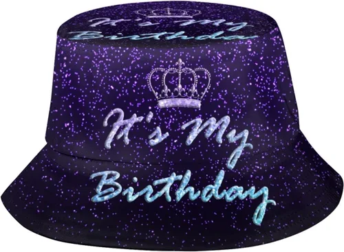 Miniatura 14 de Sombrero de pescador de feliz cumpleaños, sombrero de pescador, sombrero de viaje para playa, sombrero para el sol, gorra al aire libre unisex