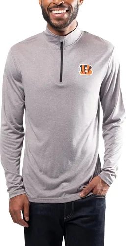 Miniatura 34 de Ultra Game Men's NFL Official Super Soft Quarter Zip Long Sleeve T-Shirt