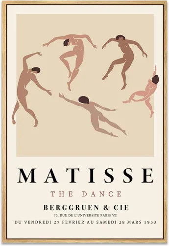 Miniatura 8 de Zzuyi Henri Matisse - Arte de pared, decoración de arte abstracto, decoración de habitación pastel danés, arte de pared bohemio, 12 x 16 pulgadas
