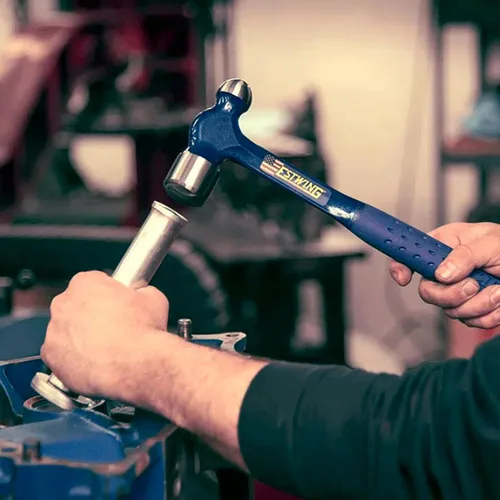 Miniatura 7 de ESTWING Martillo de bola - Herramienta para trabajar metales de 32 oz con construcción de acero forjado y agarre de reducción de golpes - E3-32BP