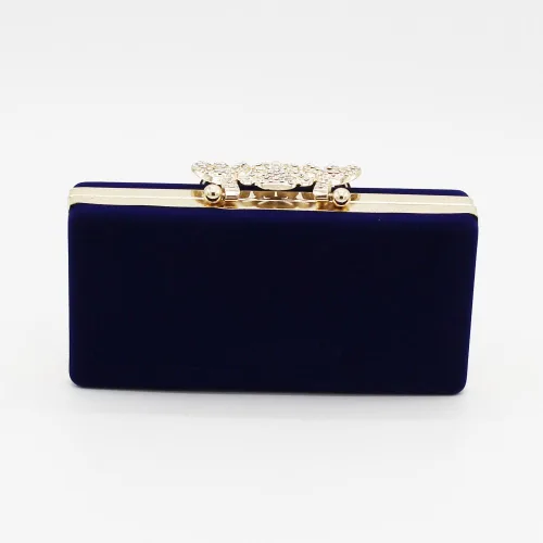 Miniatura 4 de Cartera de mano para mujer, cóctel, boda, fiesta, bolso de mano, Azul