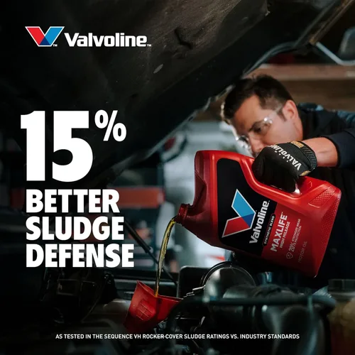 Miniatura 5 de Valvoline - Aceite de motor de mezcla sintética SAE 10W-40 de alto millaje, con MaxLife Technology, 5 cuartos de galón