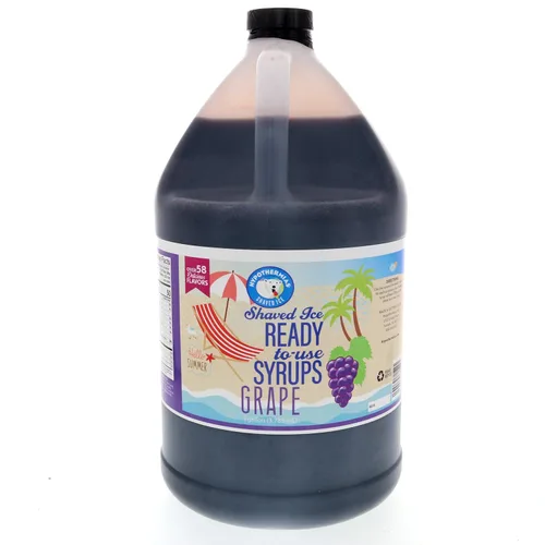 Miniatura 60 de Hypothermias Wild Cherry - Jarabe de sabores de cono de nieve hawaiano listo para usar (128 onzas líquidas), hielo afeitado, 100% azúcar de caña pura