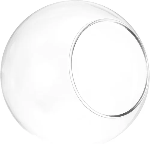 PATIKIL Terrario Globo Redondo Maceta para Plantas de Aire, 3.2 Pulgadas de Alto Vidrio Borosilicato Decoraciones de Mesa para Suculentas,