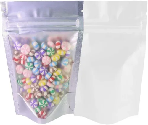 Miniatura 24 de 100 Bolsas de color mate de doble cara que se sostienen en posición vertical