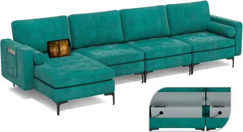 Miniatura 10 de Giantex Sofá individual, silla decorativa, sillón con cojín cómodo, bolsillos para revistas, sala de estar, silla de ocio tapizada para dormitorio