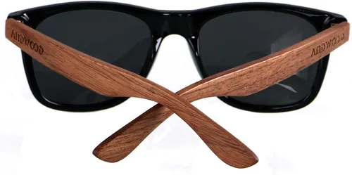 Miniatura 5 de ANDWOOD Gafas de sol polarizadas de madera para hombres y mujeres, protección UV, marco de bambú de madera, gafas de sol espejadas