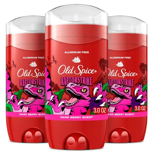 Miniatura 15 de Old Spice Desodorante sin aluminio para hombres, protección contra olores 24/7, frescura 24/7 y aroma duradero, se pone transparente, Krakengard