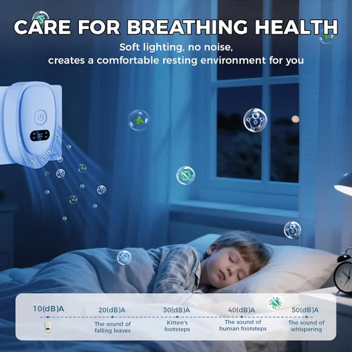 Miniatura 4 de Ionizadores de aire para el hogar, purificador de aire de iones negativos, ambientador ultra silencioso para dormitorio, oficina, cocina, sótano
