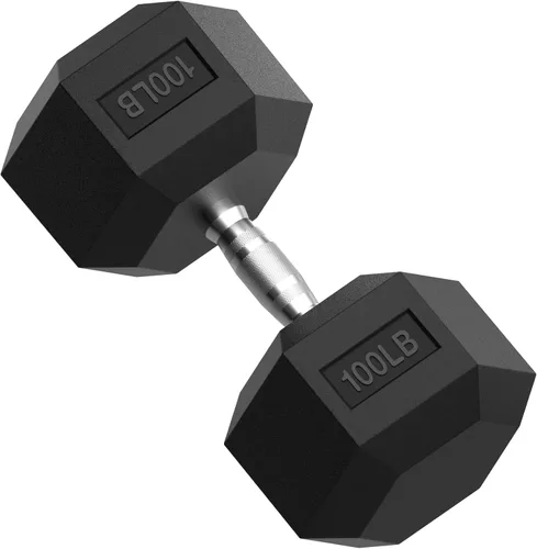 Miniatura 18 de PAPABABE HEX Juego de Mancuernas 2.5-125lb, Mancuernas de Gimnasio en Casa con Revestimiento de Goma, Mancuernas de Pesas para Ejercicio y Fitness