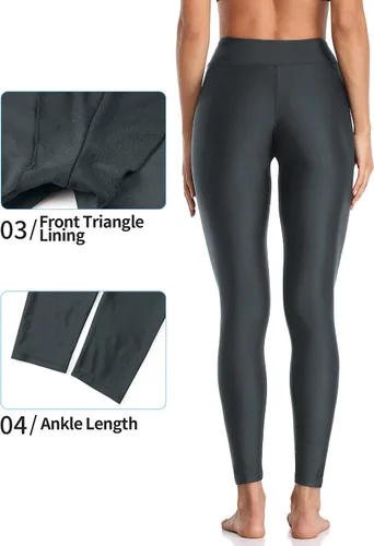 Miniatura 91 de ATTRACO Pantalones de natación de talle alto - Leggings de natación para mujer