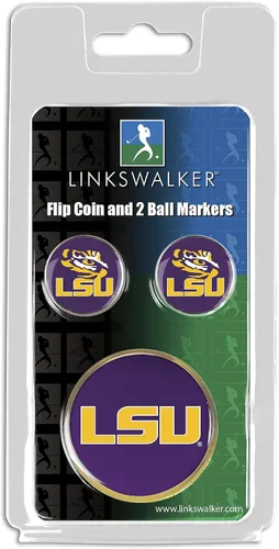 Miniatura 3 de LinksWalker Flip Decision Challenge Coin con 2 marcadores de pelota de golf Paquete de regalo de golfista