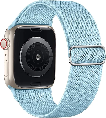 Miniatura 38 de Correa elástica de nailon compatible con Apple Watch Series 11, 10, 9, 8, 7, 1.811 in, 1.772 in, 1.654 in, 1.614 in, Ultra 3, 2, 1.929 in, Series 6