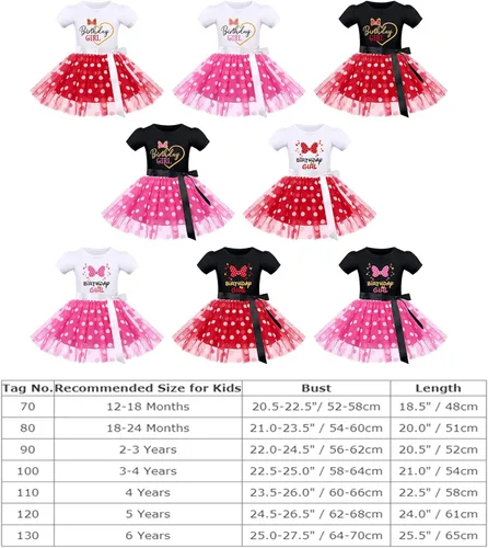 Miniatura 7 de IMEKIS Traje de cumpleaños para niñas bebés, vestido de lunares, diadema para Halloween, cosplay, sesión de fotos, 1-6T
