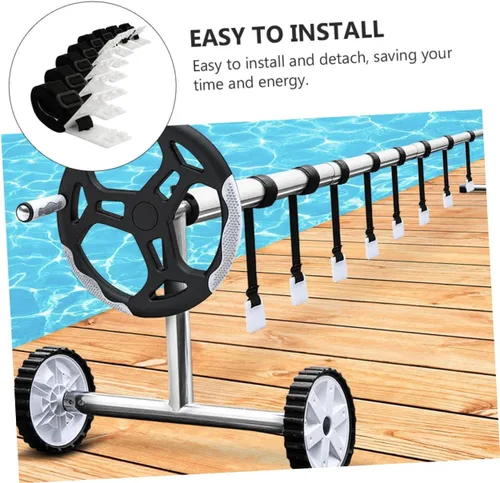 Miniatura 9 de Yardwe 1 juego de carrete de piscina inflable para piscinas, toldo para toldo, kit de tornillos, cubierta solar, accesorio para carrete, hebillas