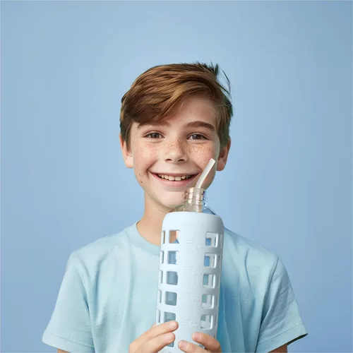 Miniatura 8 de purifyou Pajitas de silicona reutilizables extralargas de 14.5 pulgadas con puntas flexibles, cepillo de limpieza y funda portátil, se adapta a