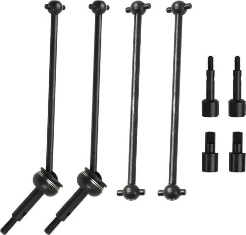 Miniatura 3 de ShareGoo 144001 - Eje de transmisión CVD de metal, diferencial, eje de rueda compatible con WLtoys 144001 1/14 RC Car (negro)