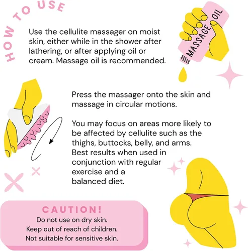 Miniatura 4 de Guante cepillo masajeador para celulitis - Eliminador anticelulítico - Reduce la celulitis - Cepillo para celulitis - Elimina la celulitis - Cura