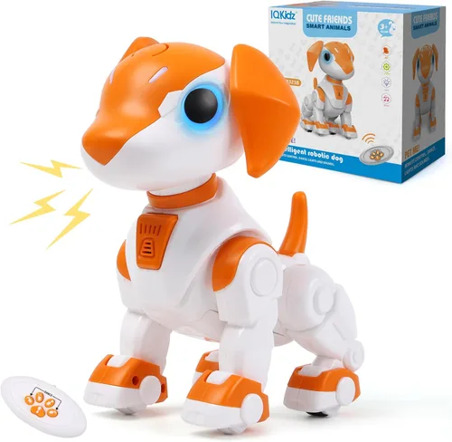 Miniatura 10 de IQKidz Juguetes de Dinosaurio con Control Remoto para Niños de 3 4-7 8-12 - Regalos de T-Rex Grande y Realista RC para Niños, Dino Interactivo