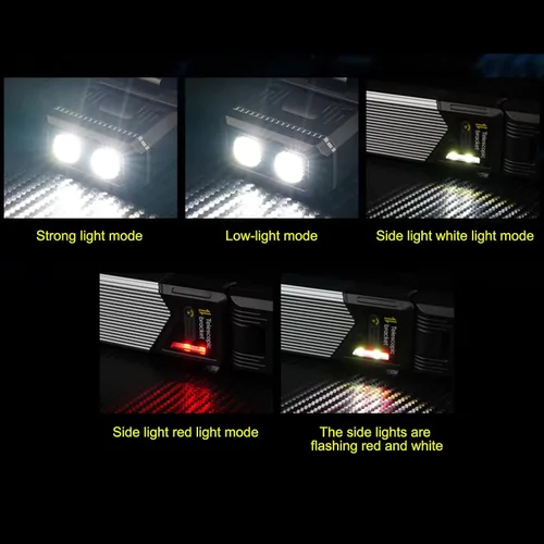Miniatura 5 de Luces de tienda de campaña para camping, impermeables, recargables, 5 modos, 180 de rotación, luces telescópicas para tienda de campaña