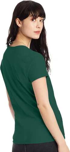 Miniatura 2 de Hanes Perfect-T Camiseta con cuello en V, para mujer, de manga corta, de algodón hilado en anillo