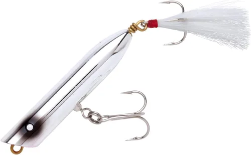 Miniatura 8 de Creek Chub Striper Strike - Señuelo de pesca de fundición larga de hundimiento lento, grado de agua salada Silver Flash