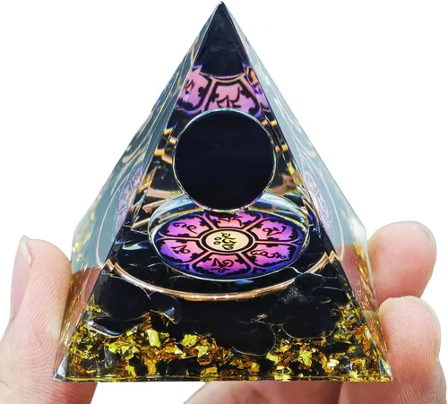 Miniatura 12 de Generador de energía de cristal natural de 2 pulgadas, pirámide de chakras, pirámide, pirámide, herramienta de meditación de yoga, para decoración