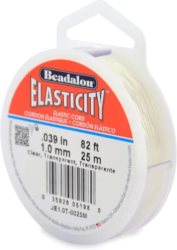 Miniatura 11 de Beadalon Elasticity - Cordón elástico (0,8 mm, 5 m), transparente