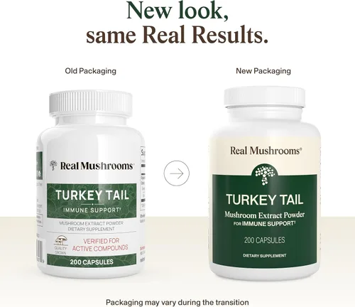 Miniatura 2 de Real Mushrooms Cápsulas de cola de pavo – Extracto de hongo orgánico para el bienestar diario, armonía intestinal, apoyo energético – Vegano, sin