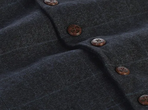 Miniatura 76 de Gioberti Chaleco de tweed formal de 6 botones para hombres