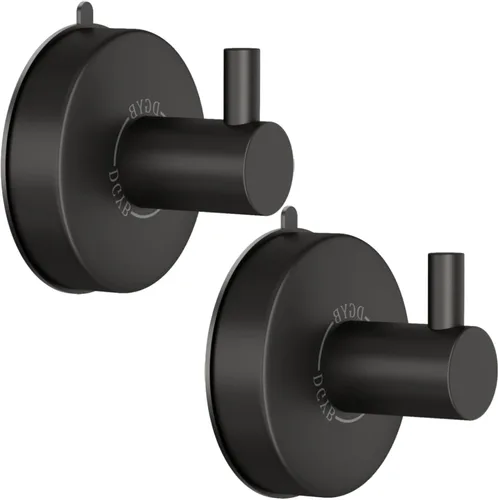 Miniatura 15 de DGYB Ganchos de ventosa para ducha, juego de 4 ganchos de toalla de níquel cepillado para baños, ganchos de ducha de acero inoxidable SUS 304